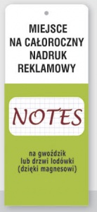 NM 4 NOTES MAGNETYCZNY (główka pod naklejkę reklamową)