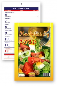KL 3 Kuchnia i Ty – kalendarz tygodniowy formatu zeszytowego z paskiem magnetycznym